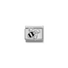 Nomination Bee with CZ Sterling Silver and Stainless Steel Composable Charm