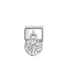 Nomination Tree of Life with CZ Sterling Silver and Stainless Steel Composable Charm