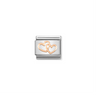 Nomination Hearts Intertwined 9ct Gold and Stainless Steel Composable Charm