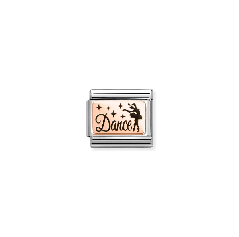 Nomination Dance 9ct Gold and Stainless Steel Composable Charm