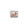 Nomination Dance 9ct Gold and Stainless Steel Composable Charm