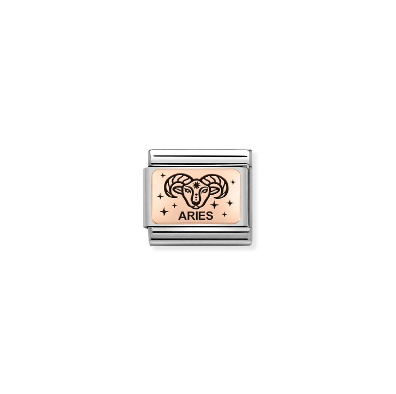 Nomination Zodiac Aries 9ct Gold and Stainless Steel Composable Charm
