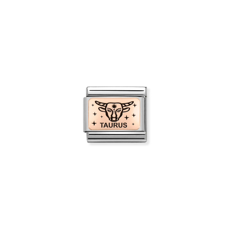 Nomination Zodiac Taurus 9ct Gold and Stainless Steel Composable Charm