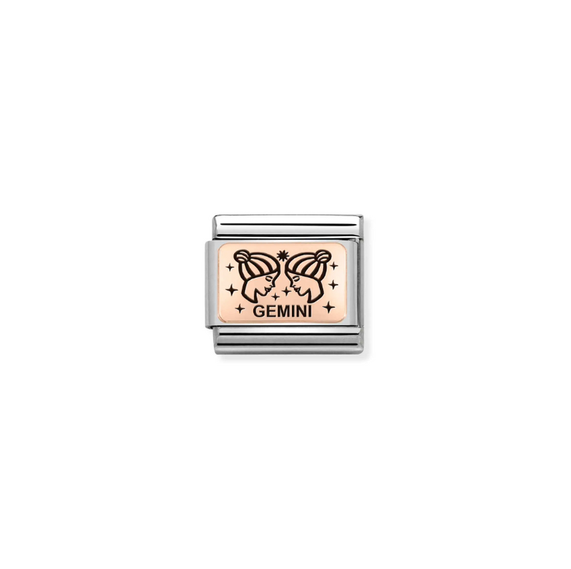 Nomination Zodiac Gemini 9ct Gold and Stainless Steel Composable Charm