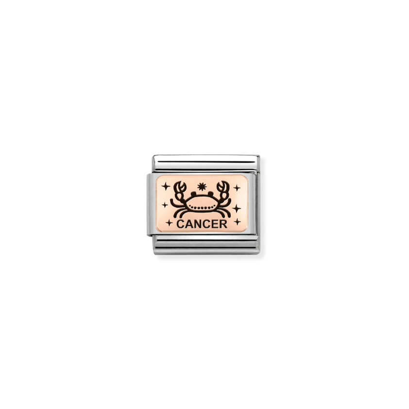 Nomination Zodiac Cancer 9ct Gold and Stainless Steel Composable Charm