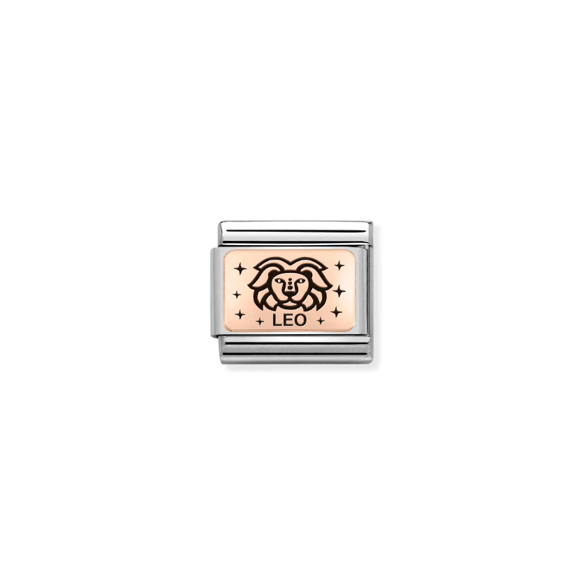 Nomination Zodiac Leo 9ct Gold and Stainless Steel Composable Charm