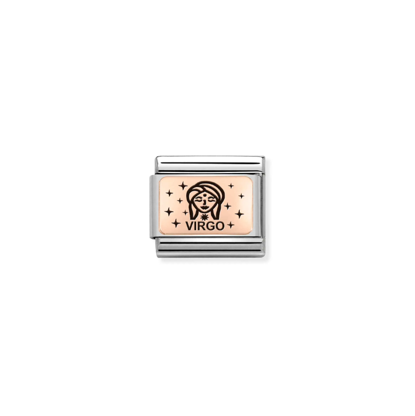 Nomination Zodiac Virgo 9ct Gold and Stainless Steel Composable Charm