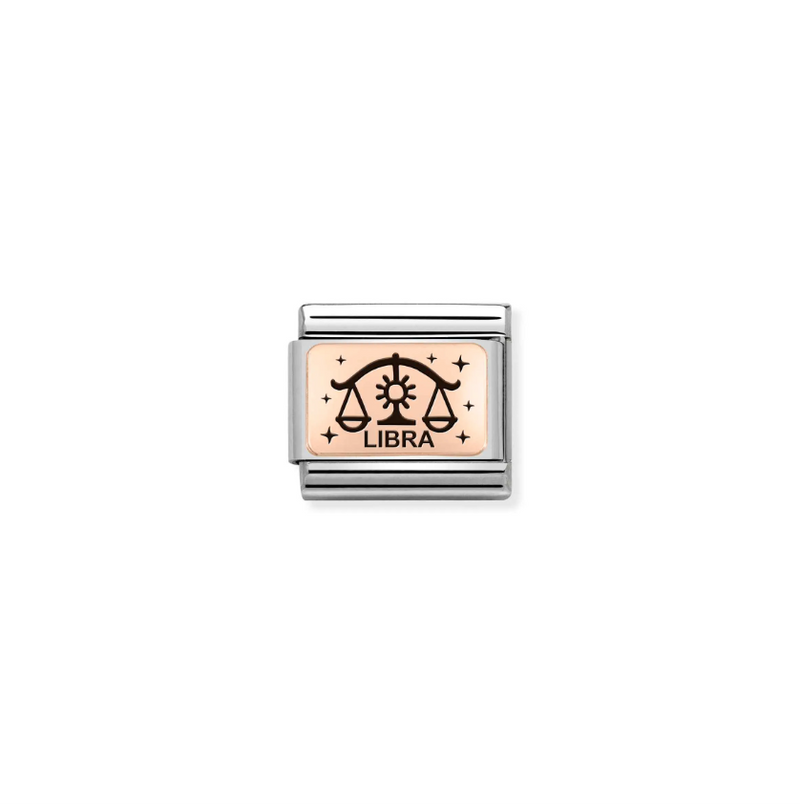 Nomination Zodiac Libra 9ct Gold and Stainless Steel Composable Charm