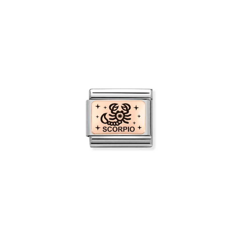 Nomination Zodiac Scorpio 9ct Gold and Stainless Steel Composable Charm