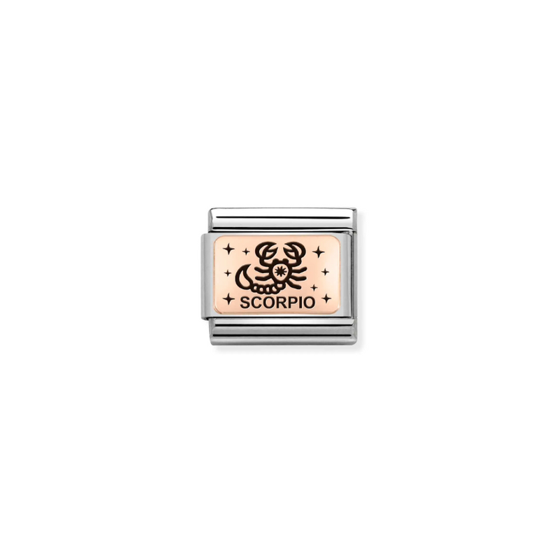 Nomination Zodiac Scorpio 9ct Gold and Stainless Steel Composable Charm
