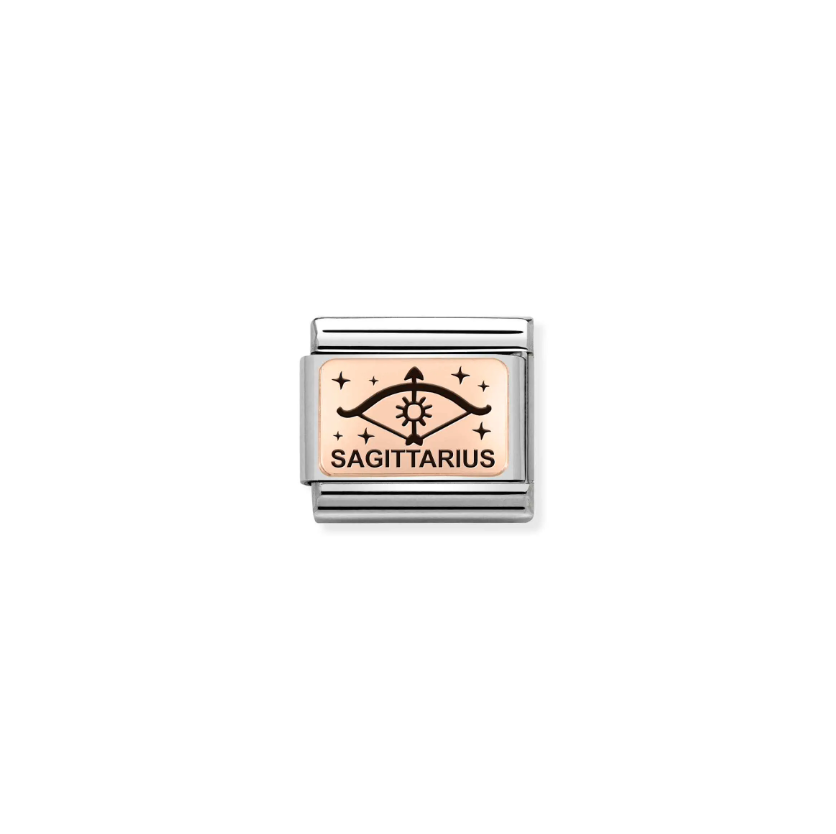 Nomination Zodiac Sagittarius 9ct Gold and Stainless Steel Composable Charm