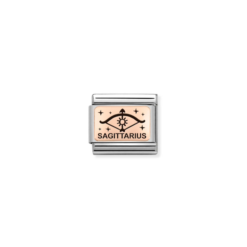Nomination Zodiac Sagittarius 9ct Gold and Stainless Steel Composable Charm