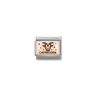 Nomination Zodiac Capricorn 9ct Gold and Stainless Steel Composable Charm
