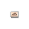 Nomination Zodiac Aquarius 9ct Gold and Stainless Steel Composable Charm