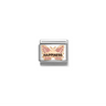 Nomination Pink Butterfly Happiness 9ct Gold and Stainless Steel Composable Charm