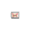 Nomination Fuchsia Butterfly Hope 9ct Gold and Stainless Steel Composable Charm