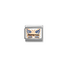 Nomination Blue Butterfly Protection 9ct Gold and Stainless Steel Composable Charm