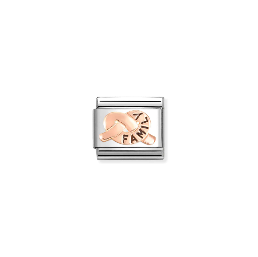 Nomination Family Promises Knot 9ct Gold and Stainless Steel Composable Charm