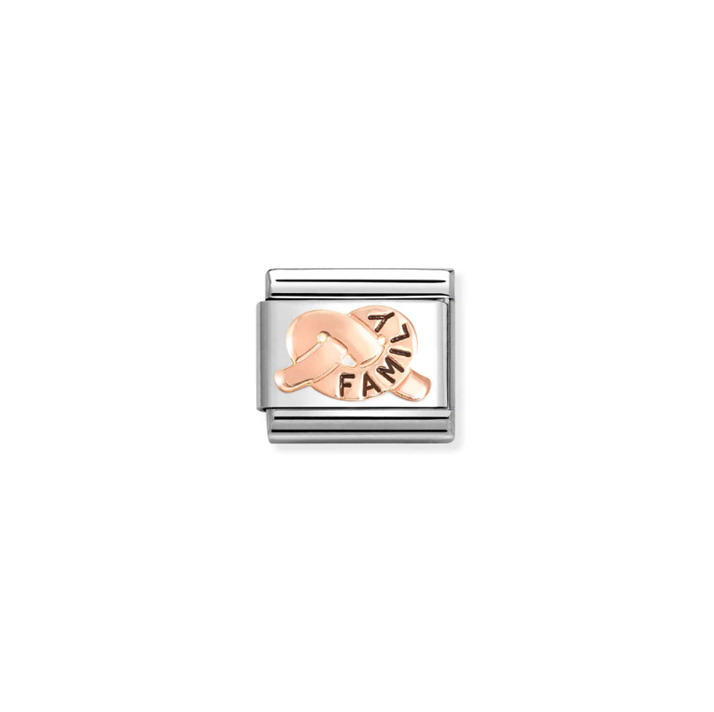Nomination Family Promises Knot 9ct Gold and Stainless Steel Composable Charm