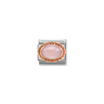 Nomination Pink Opaline 9ct Gold and Stainless Steel Composable Charm