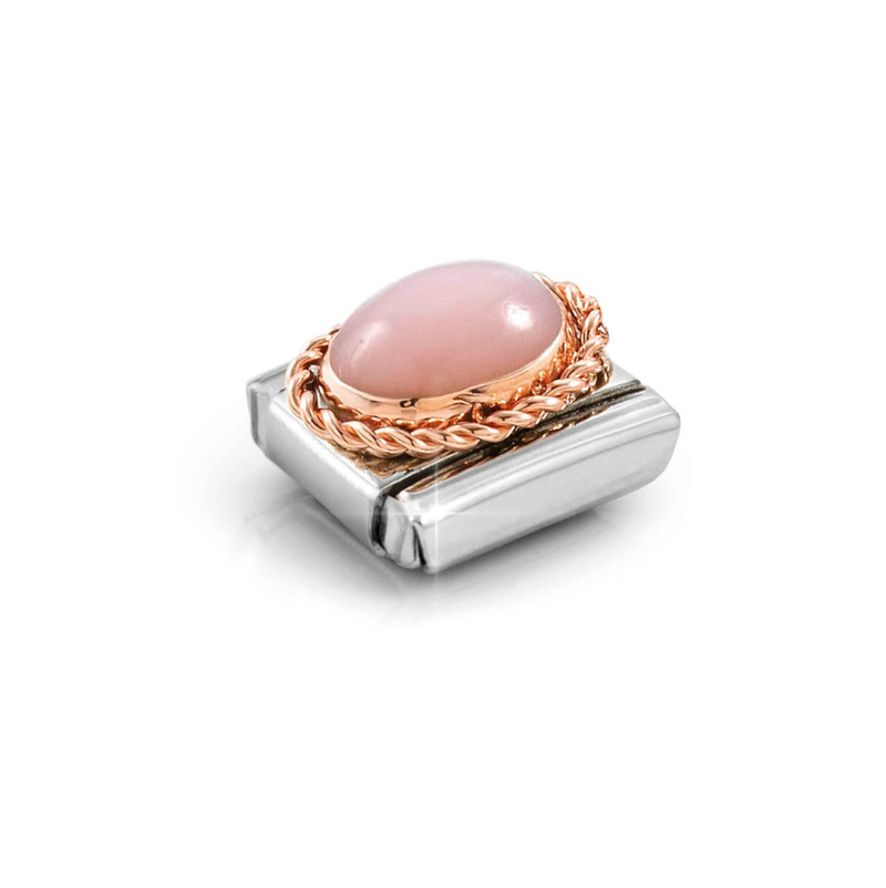 Nomination Pink Opaline 9ct Gold and Stainless Steel Composable Charm