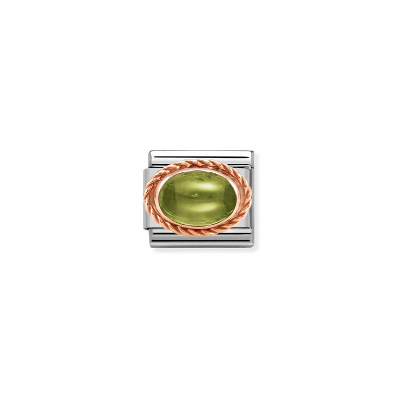 Nomination Peridot 9ct Gold and Stainless Steel Composable Charm