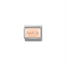 Nomination April Diamond 9ct Gold and Stainless Steel Composable Charm