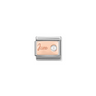 Nomination June Pearl 9ct Gold and Stainless Steel Composable Charm
