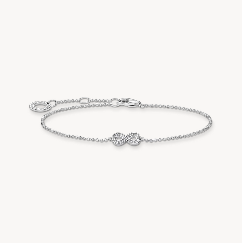 Thomas Sabo Sterling Silver CZ Infinity Bracelet
