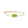Thomas Sabo Gold Plated Silver Green Haribo Bear and Pearl Bracelet