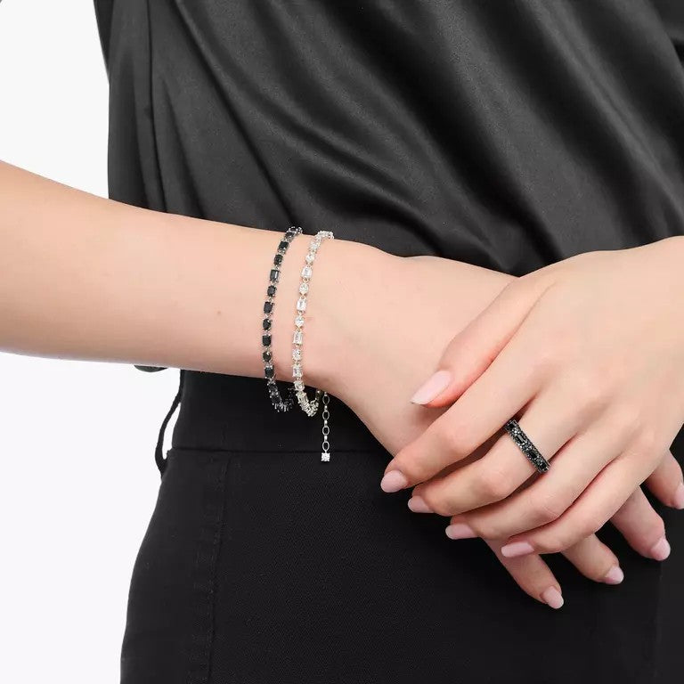 Thomas Sabo Sterling Silver Black CZ Tennis Bracelet