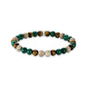 Thomas Sabo Sterling Silver, Malachite, Daisy Jasper, Tiger's Eye Bracelet