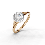 18ct White and Rose Gold