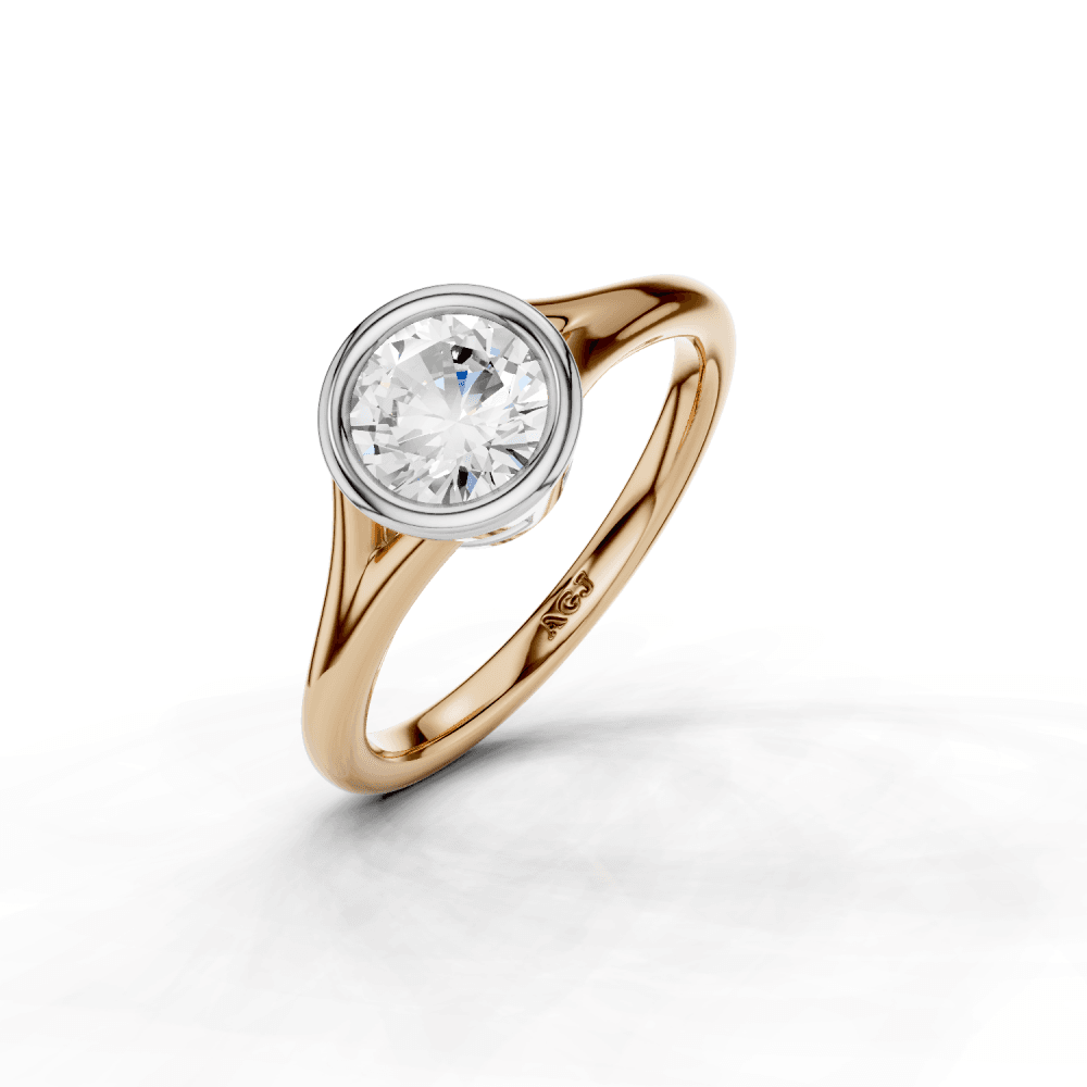 18ct White and Rose Gold