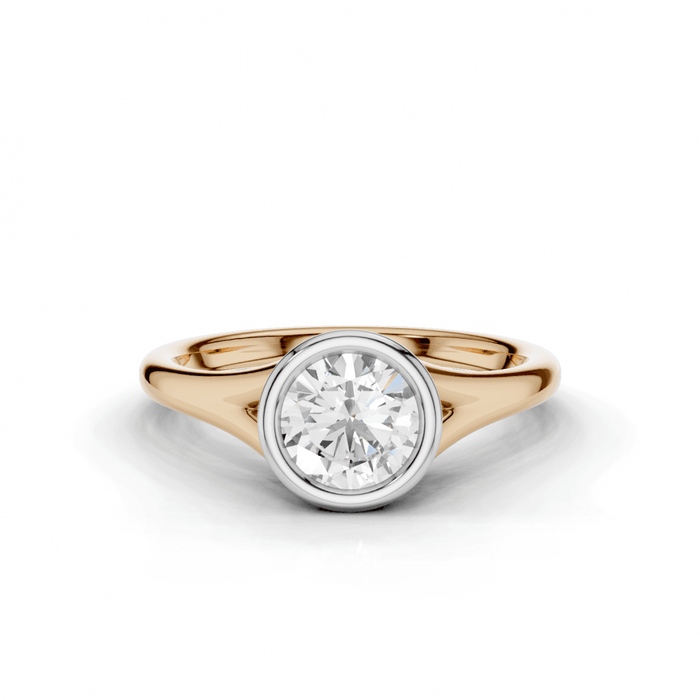 18ct White and Rose Gold
