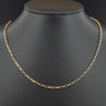 9ct Yellow Gold 24 Inch Oval Belcher Chain Necklace 5.2g