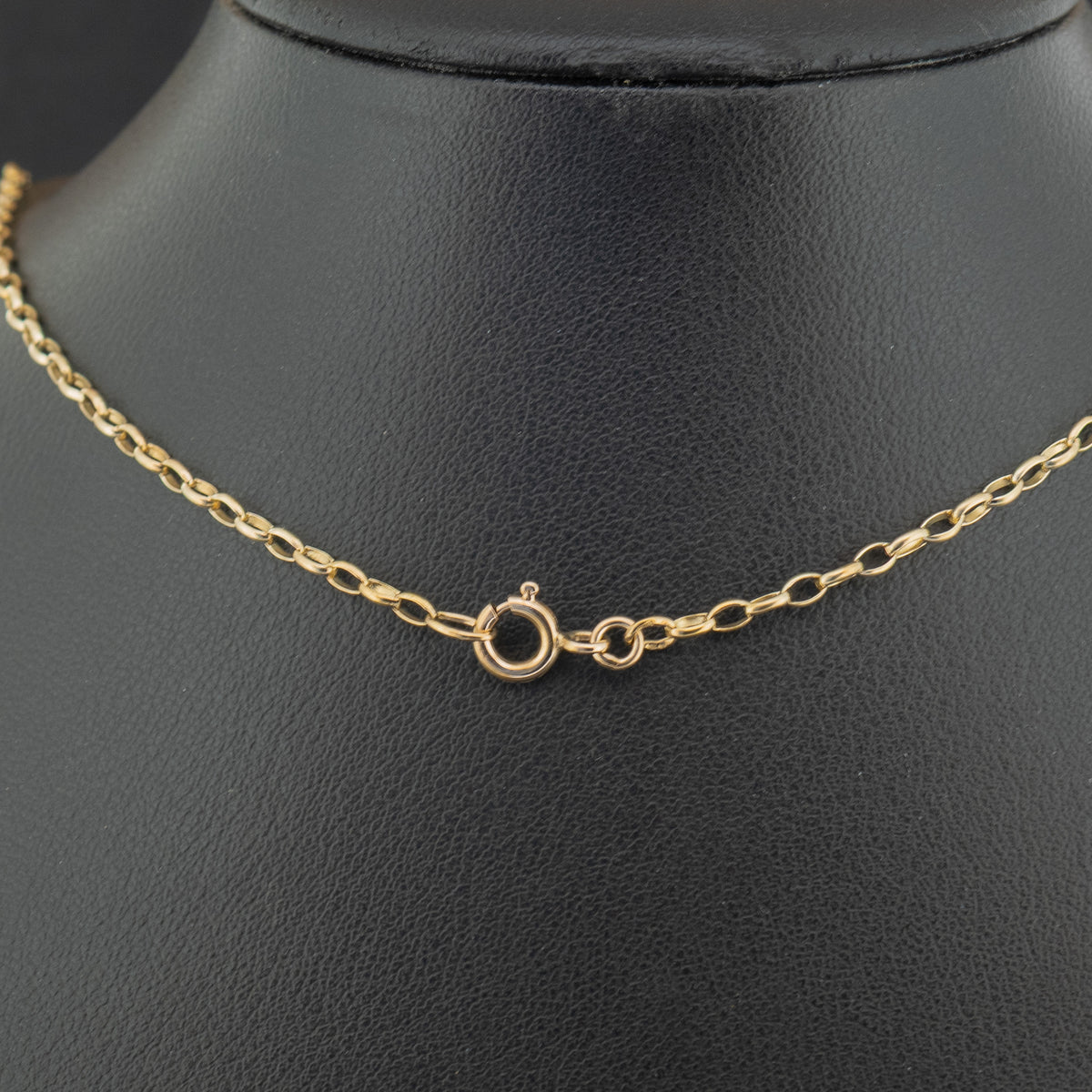 9ct Yellow Gold 24 Inch Oval Belcher Chain Necklace 5.2g