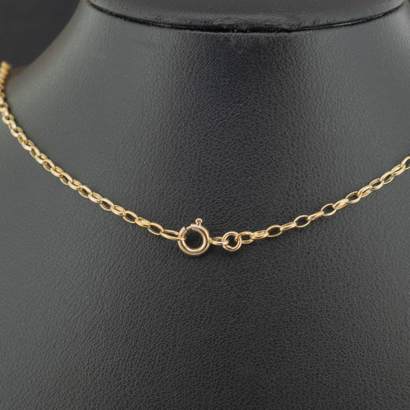 9ct Yellow Gold 24 Inch Oval Belcher Chain Necklace 5.2g