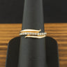 9ct Yellow Gold 0.19ct Diamond Twist Ring Size N 2.7g