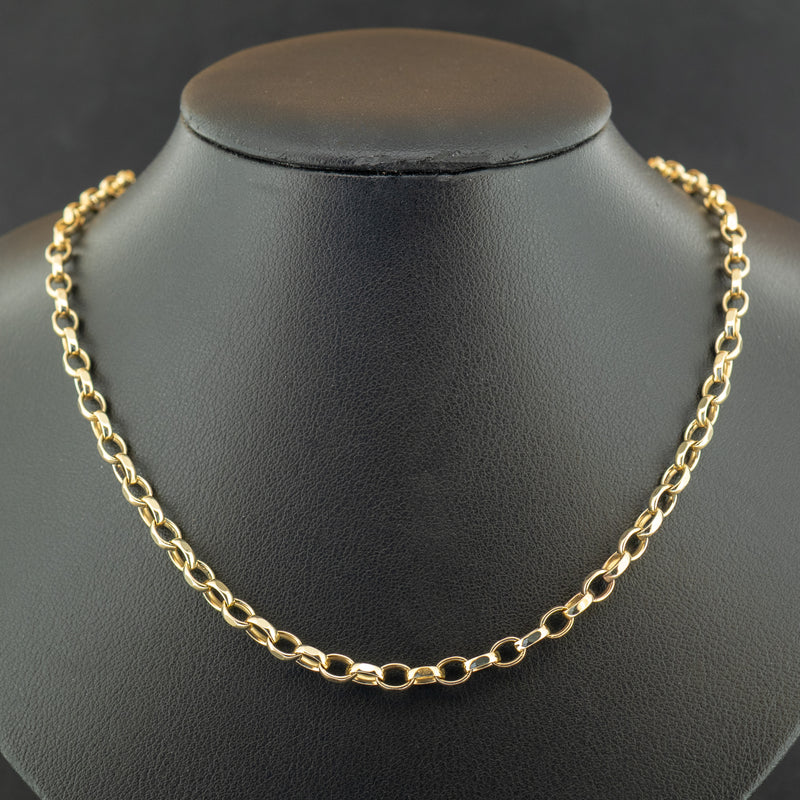 9ct Yellow Gold 21 Inch Belcher Chain Necklace 17g