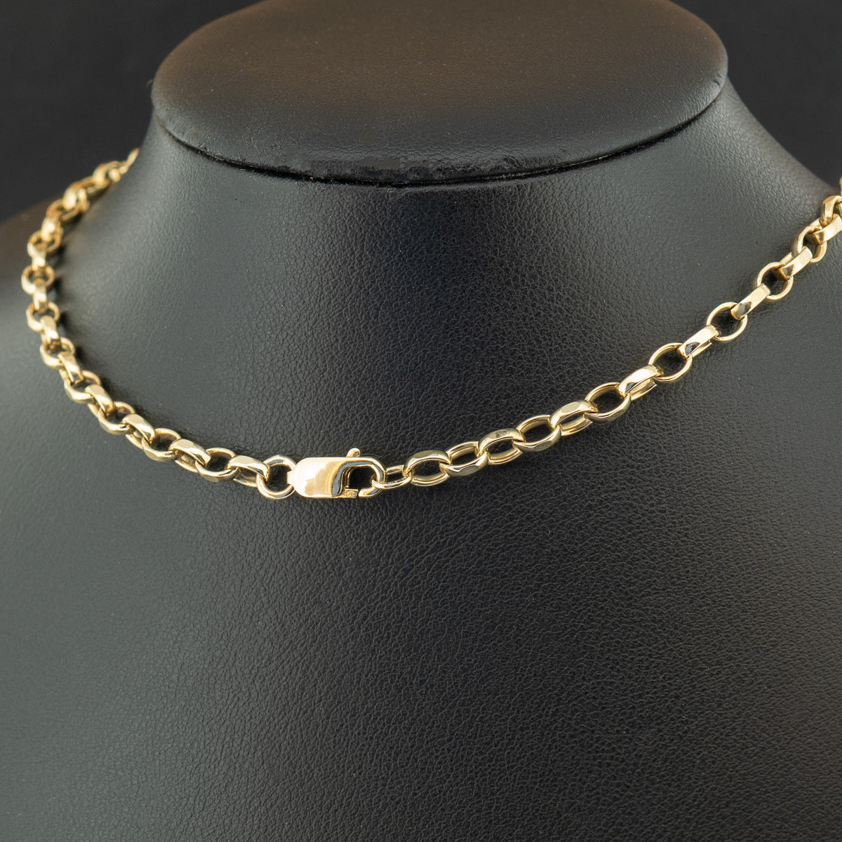 9ct Yellow Gold 21 Inch Belcher Chain Necklace 17g