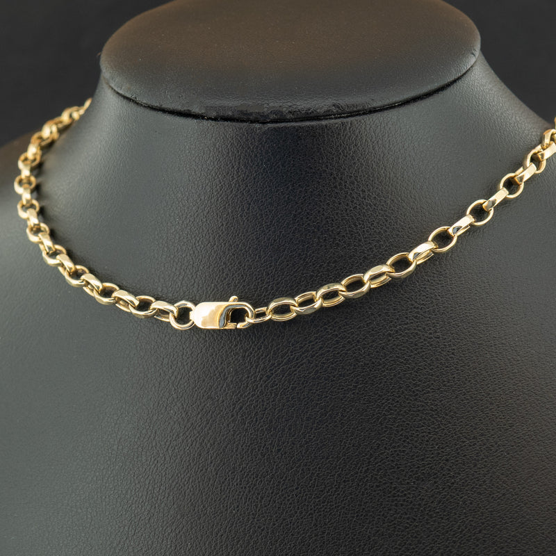 9ct Yellow Gold 21 Inch Belcher Chain Necklace 17g