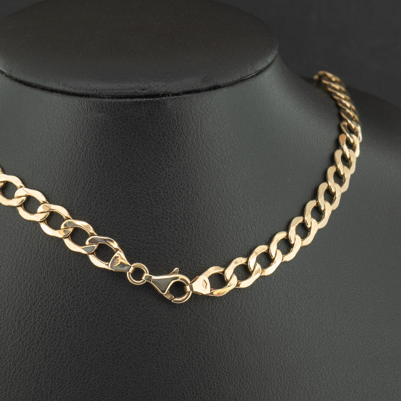 9ct Yellow Gold 22.5 Inch Curb Chain 10.7g
