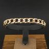 9ct Yellow Gold 8 Inch Heavy Curb Chain Bracelet 28.9g