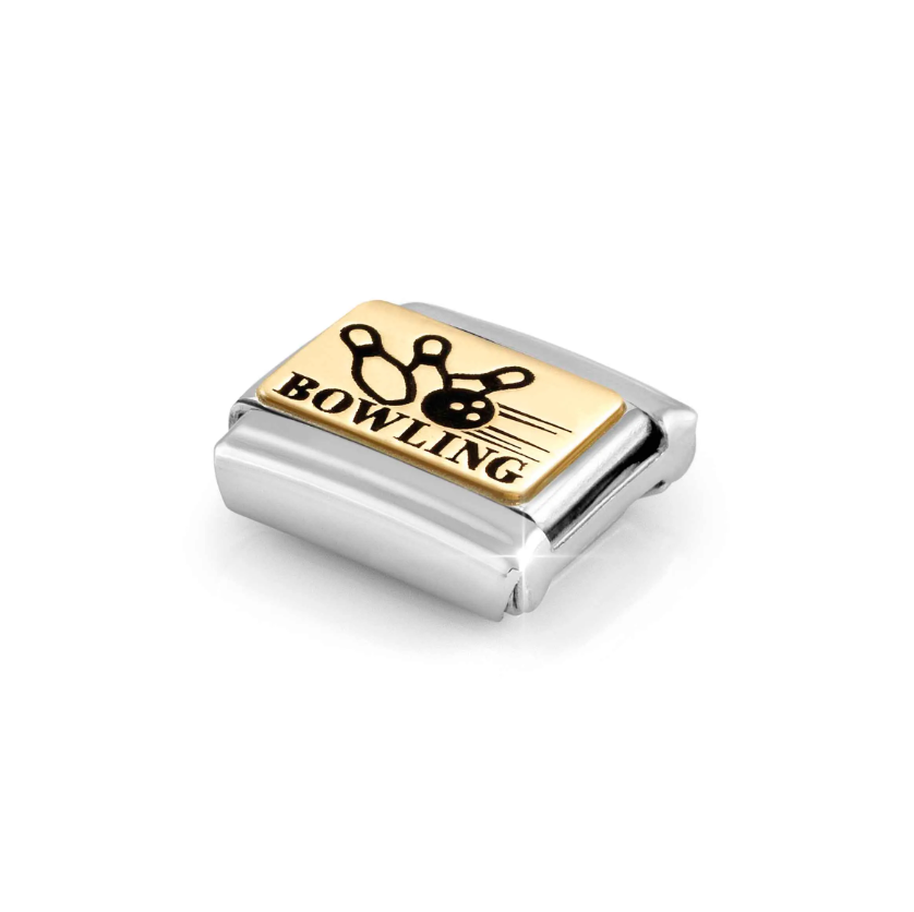 Nomination Bowling 18ct Gold and Stainless Steel Composable Charm