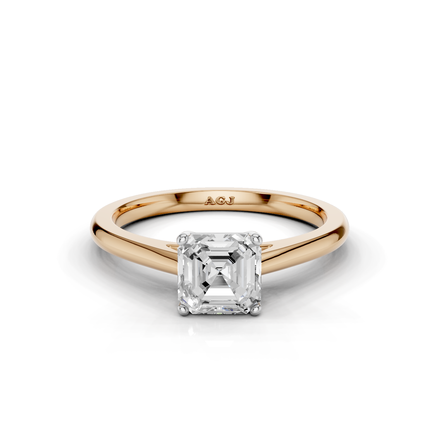 18ct White and Rose Gold