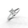 Bluebell Emerald Cut Diamond Solitaire Ring