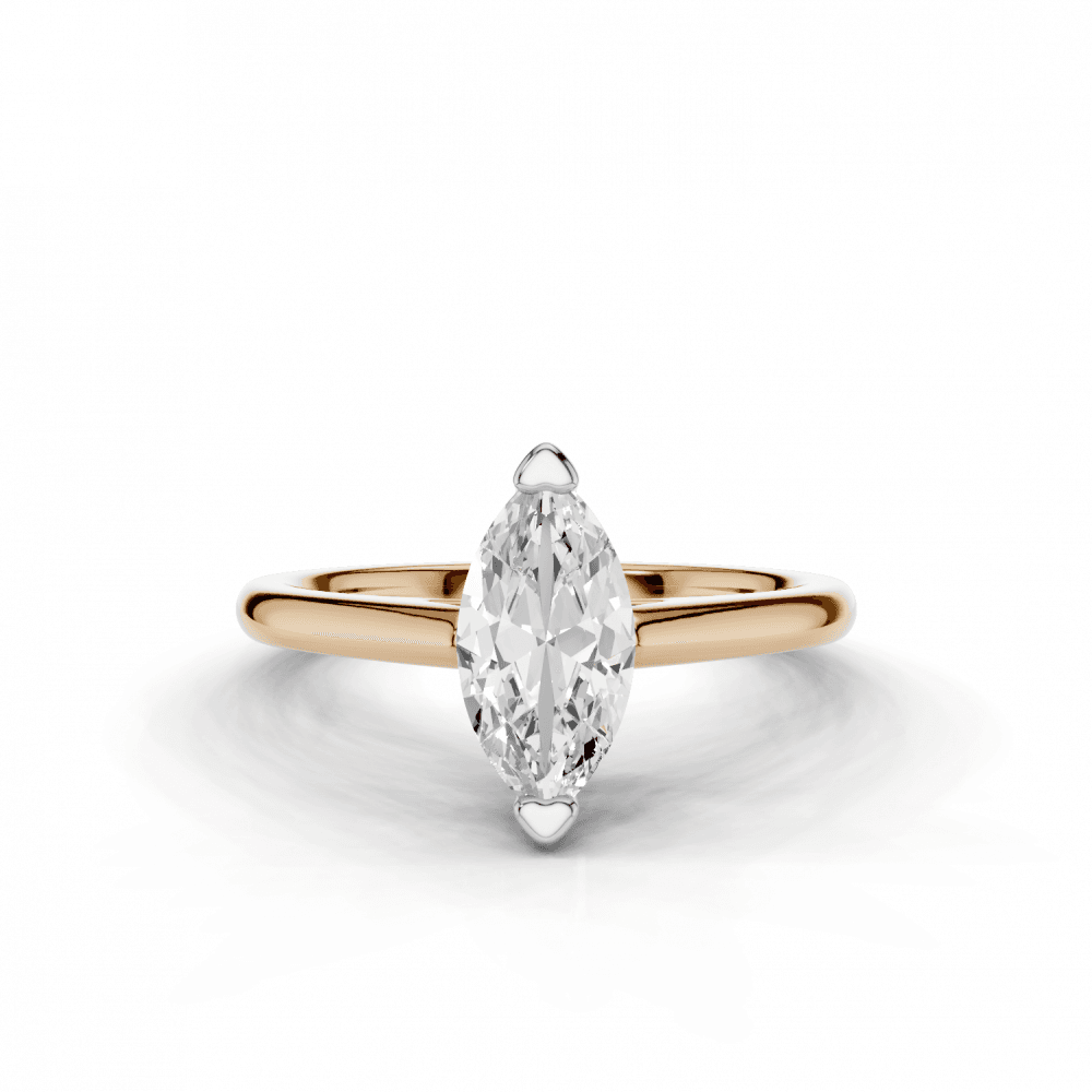 18ct White and Rose Gold