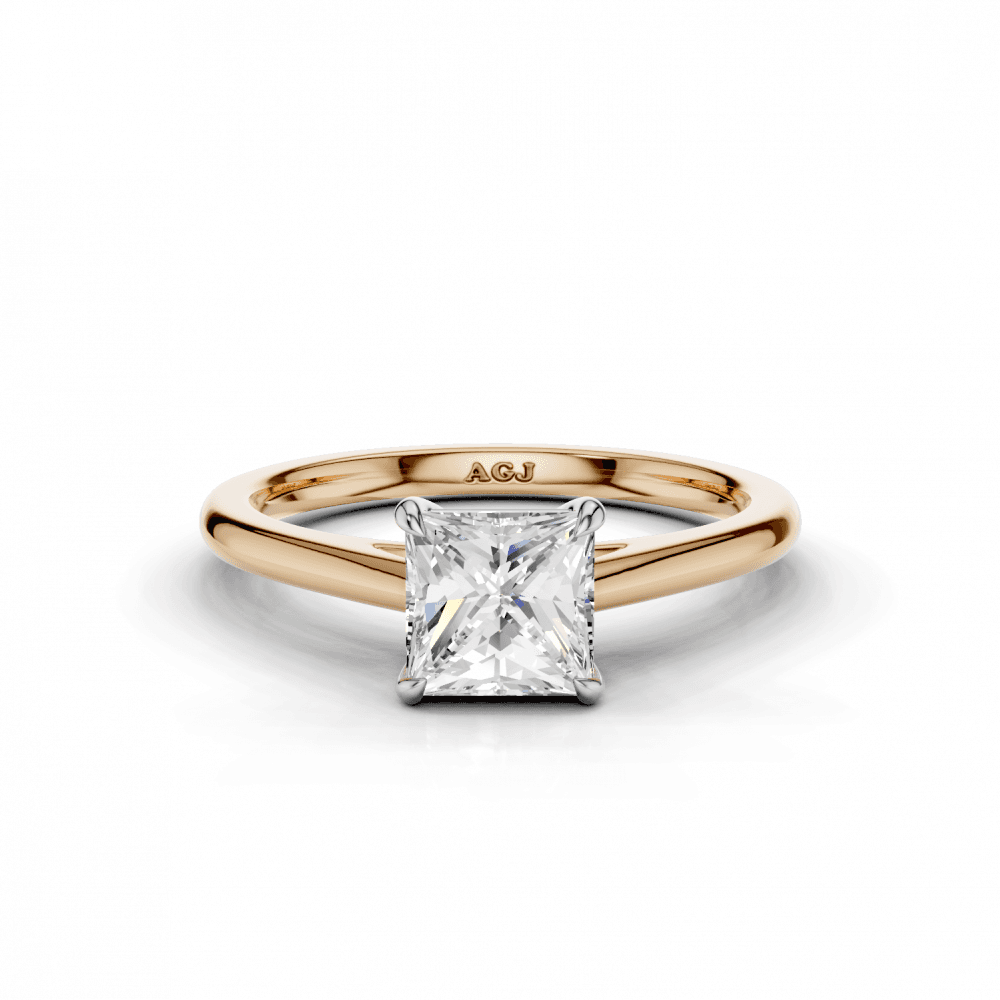 18ct White and Rose Gold
