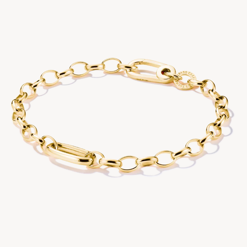 Thomas Sabo Gold Plated Sterling Silver Connect Charm Bracelet
